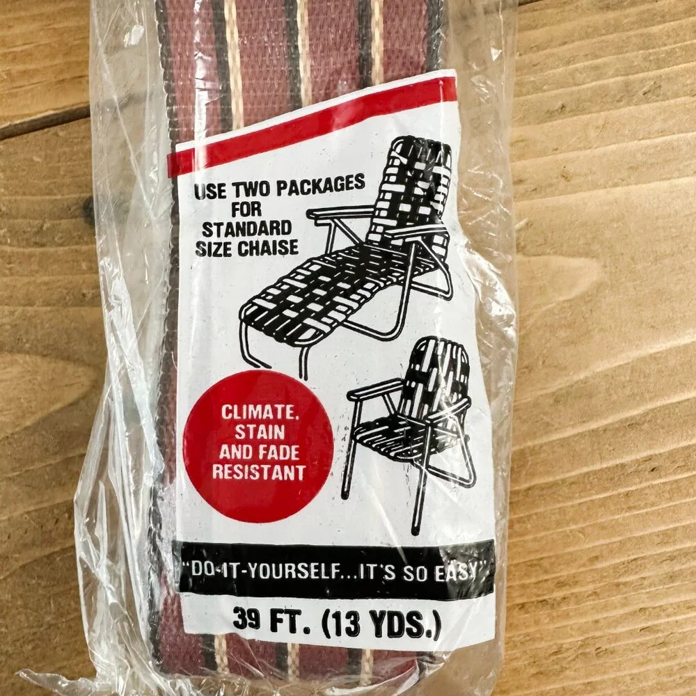 Vintage Wellington‎ Chair Webbing Re-Web Kit Heavy Duty Polypropylene 39 FT